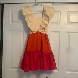 Tri color summer dress